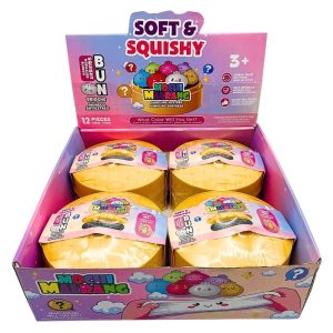 DUMPLING BUN RAINBOW COLORS SQUISHY TOYS MOCHI MALRANG 4PCS [BIG SIZE 6"]