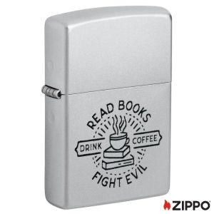 ZIPPO LIGHTER - READ BOOKS DESIGN ($22.95)