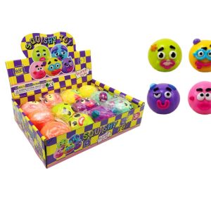 SQUISHY TOYS FUNNY FACES 12PCS