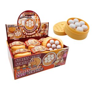 CLICKETY TOY STRESS RELIEF DUMPLING DESIGN 12PCS