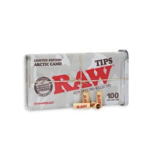 RAW ARCTIC CAMO PREROLLED TIPS 6/100PCS