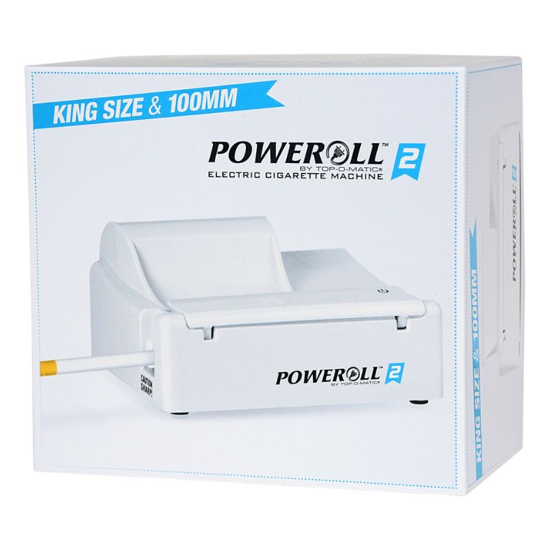 TOP POWEROLL 2 ELECTRIC CIGARETTE MACHINE - KING SIZE & 100MM