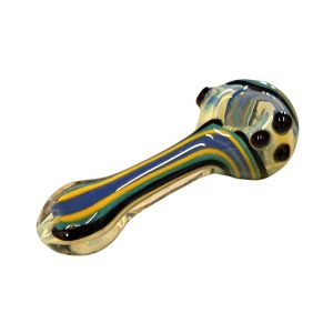 GLASS SPOON PIPE 4" (MIX COLORS) 2PCS