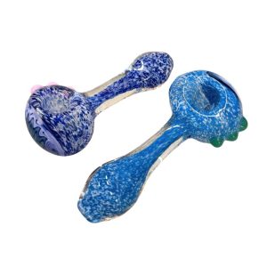 GLASS SPOON PIPE 4" (MIX COLORS) 2PCS