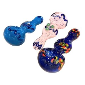 GLASS SPOON PIPE 3.5" (MIX COLORS) 3PCS