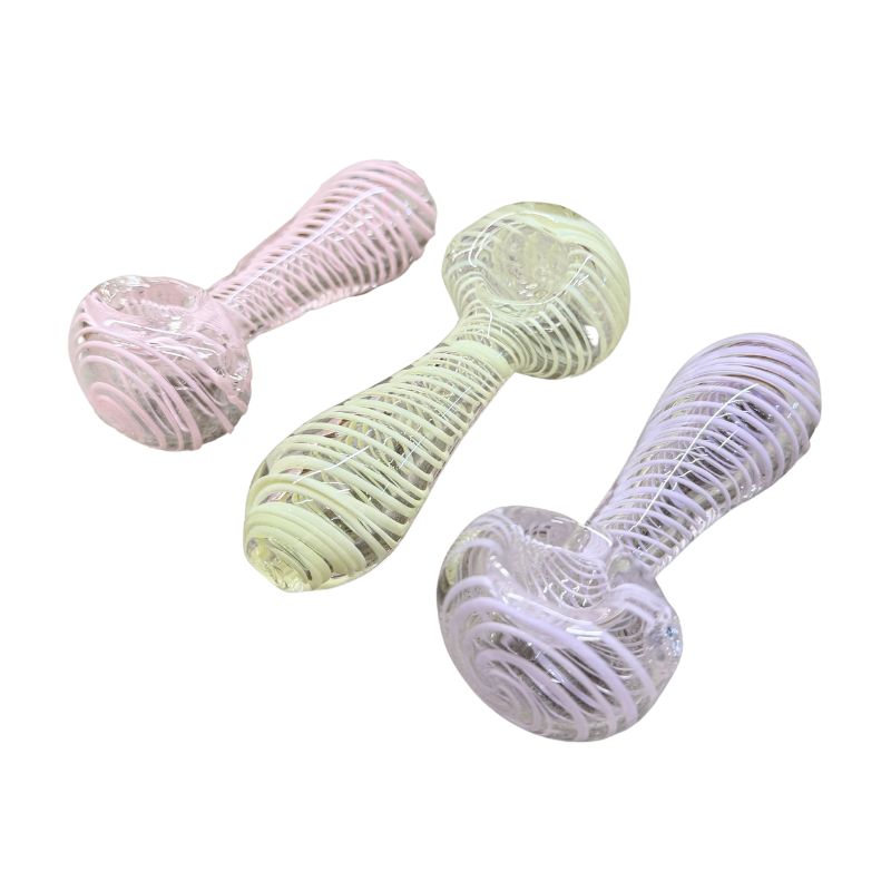 GLASS SPOON PIPE 3.5" (MIX COLORS) 3PCS