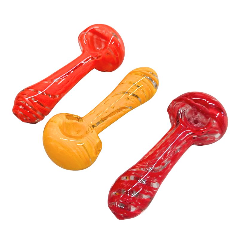 GLASS SPOON PIPE 3.5" (MIX COLORS) 3PCS