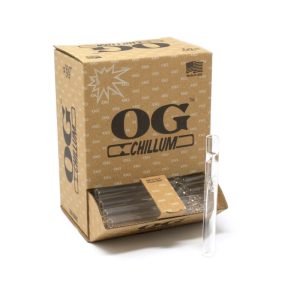 OG CHILLUM CARDBOARD DISPLAY 100CT CLEAR