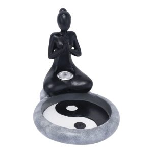 FUJIMA YIN YANG YOGA BACKFLOW CONE & INCENSE BURNER (6.1"X4.8"X5.5") IBC50