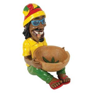 FUJIMA LARGE RASTA GUY ASHTRAY 17" (LT152)