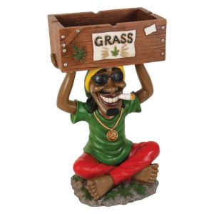 FUJIMA LARGE RASTA GUY ASHTRAY 18" (LT151)