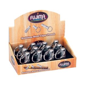 FUJIMA METAL KEY RING CIGAR PUNCH 12PCS (BK12)