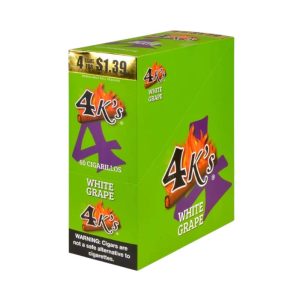 4K'S CIGARILLOS (4 FOR $1.39) 15/4 PACKS