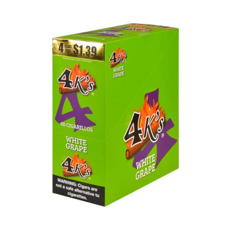 4K'S CIGARILLOS (4 FOR $1.39) 15/4 PACKS