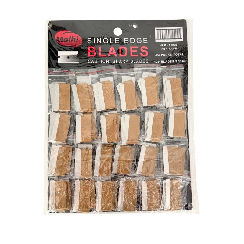 MALHI BLADES SINGLE EDE DISPLAY 24PACKS 120PCS