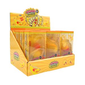 SQUEEZY TOY JUMBO BANANA 12PCS