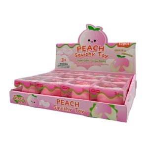SQUEEZY TOY PINK PEACH 12PCS