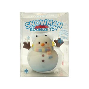 SQUEEZY TOY SOFT SNOWMAN 12PCS