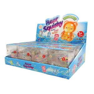 SQUEEZY TOY BEAR WITH STARS 12PCS