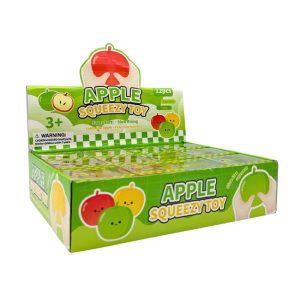 SQUEEZY TOY GREEN & RED APPLE 12PCS