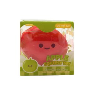 SQUEEZY TOY GREEN & RED APPLE 12PCS