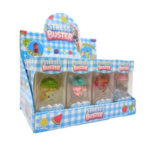 SQUEEZY TOY BEANIE BEAR WITH FRUITS 12PCS